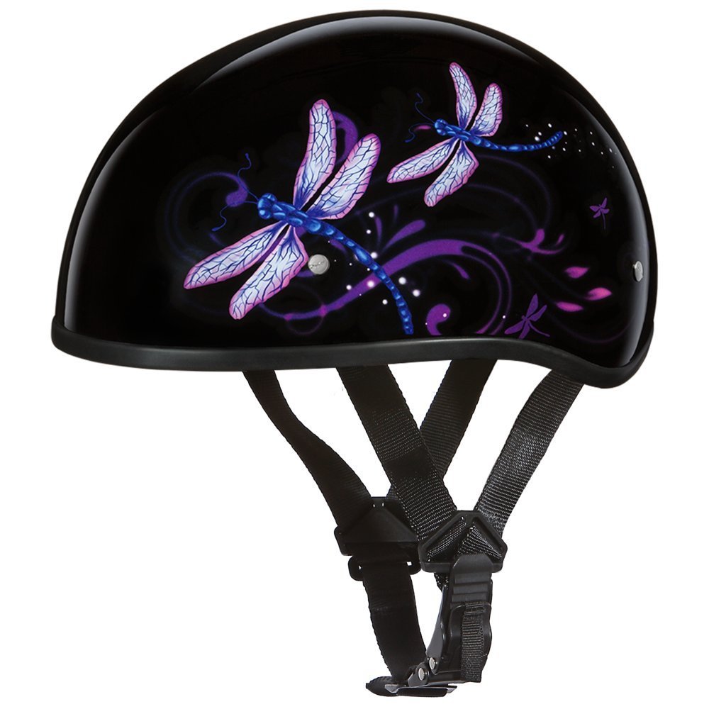 Daytona Helmets Half Skull Cap Motorcycle Helmet – DOT Approved [Graphics]…