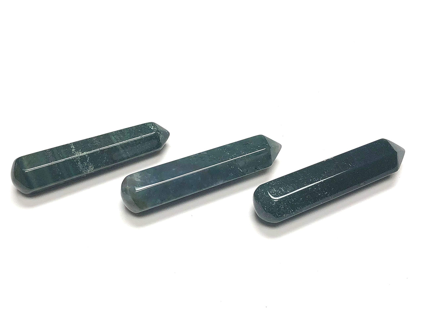 Zentron Crystal Collection: 60MM All Natural Gemstone Crystal 2"+ Wand and Velvet Pouch