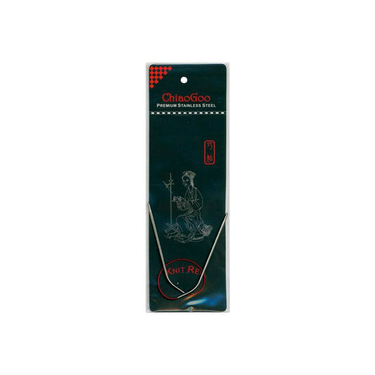 ChiaoGoo Red Circular Knitting Needles 12", Size 4/3.5mm