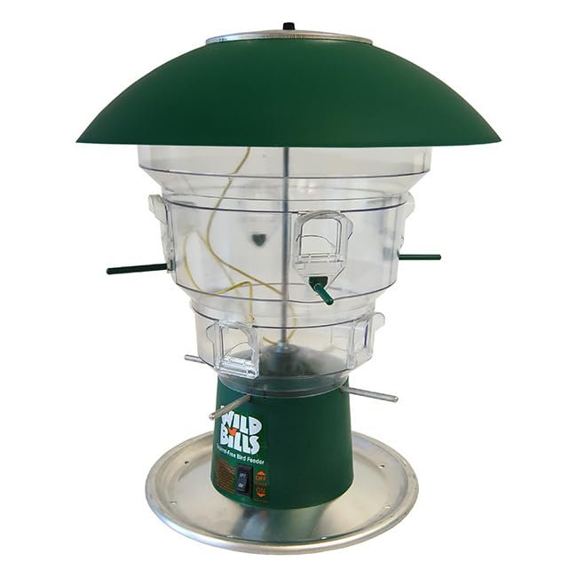 Wild Bills Electronic Bird Feeder & Waste Free Seed, 8 Port