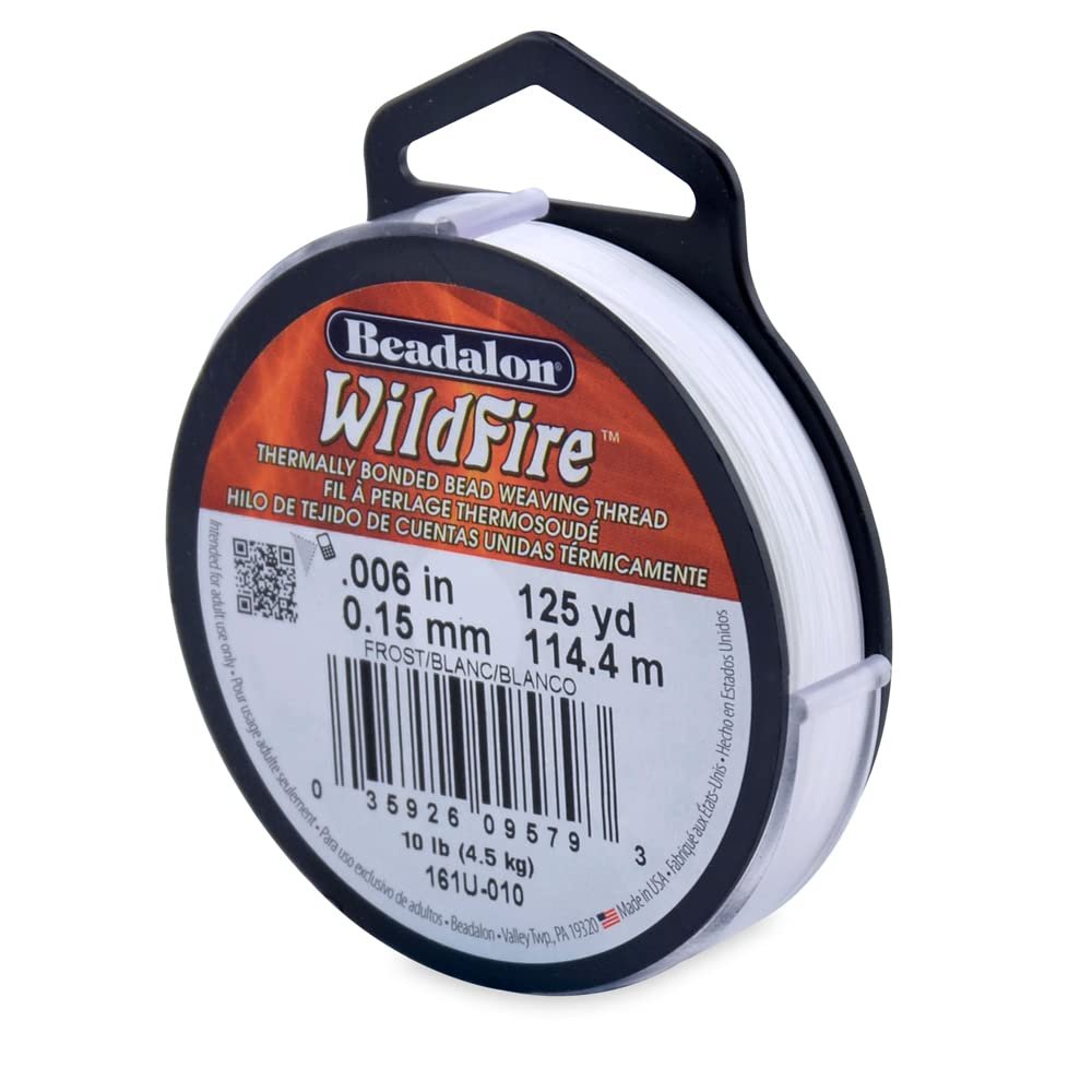 Beadalon Wildfire, 0.006 in, 0.15 mm, Break Strength 10 lb / 4.5 kg, Black, 125 yd / 114 m