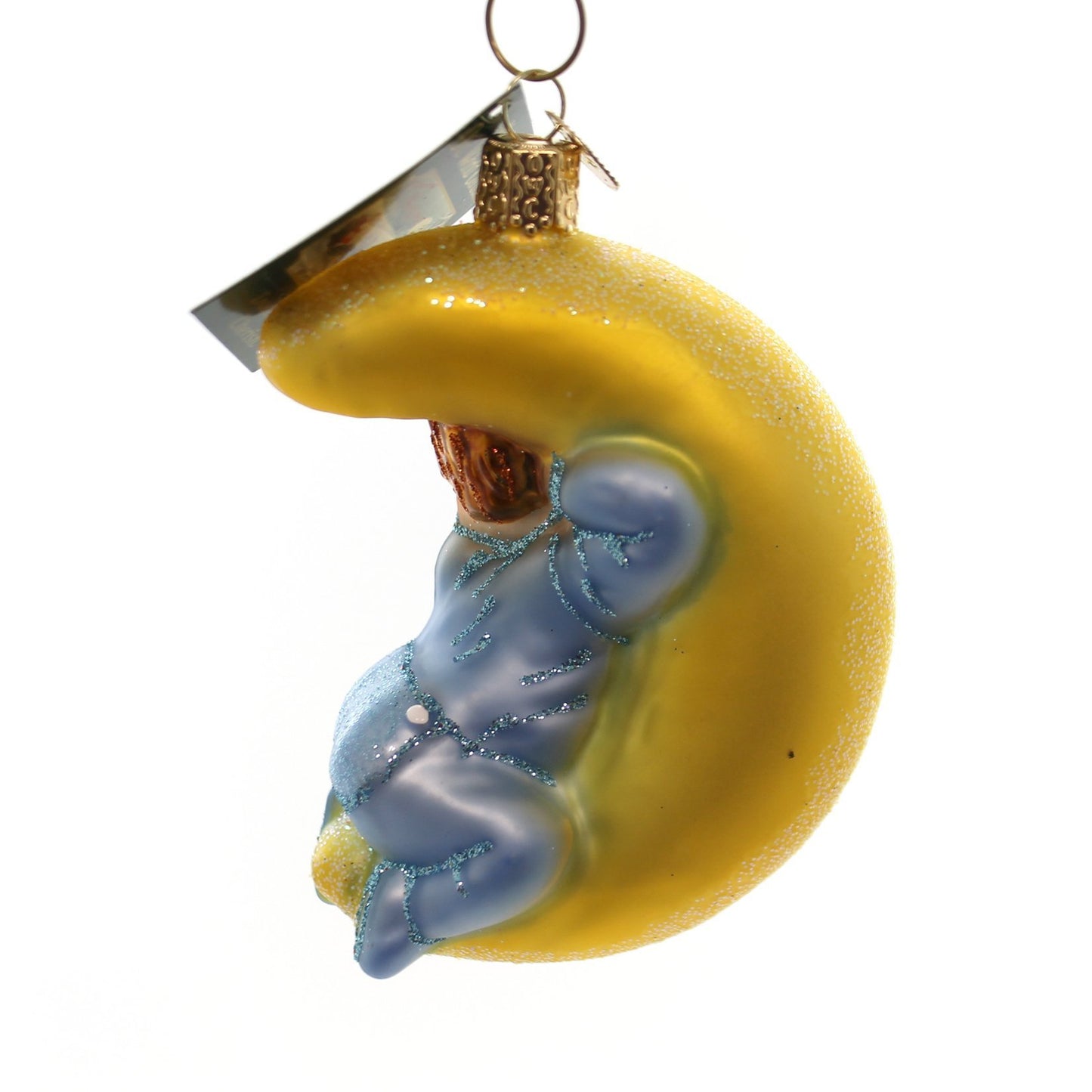 Old World Christmas Dreamtime Glass Ornament 10199 Blue
