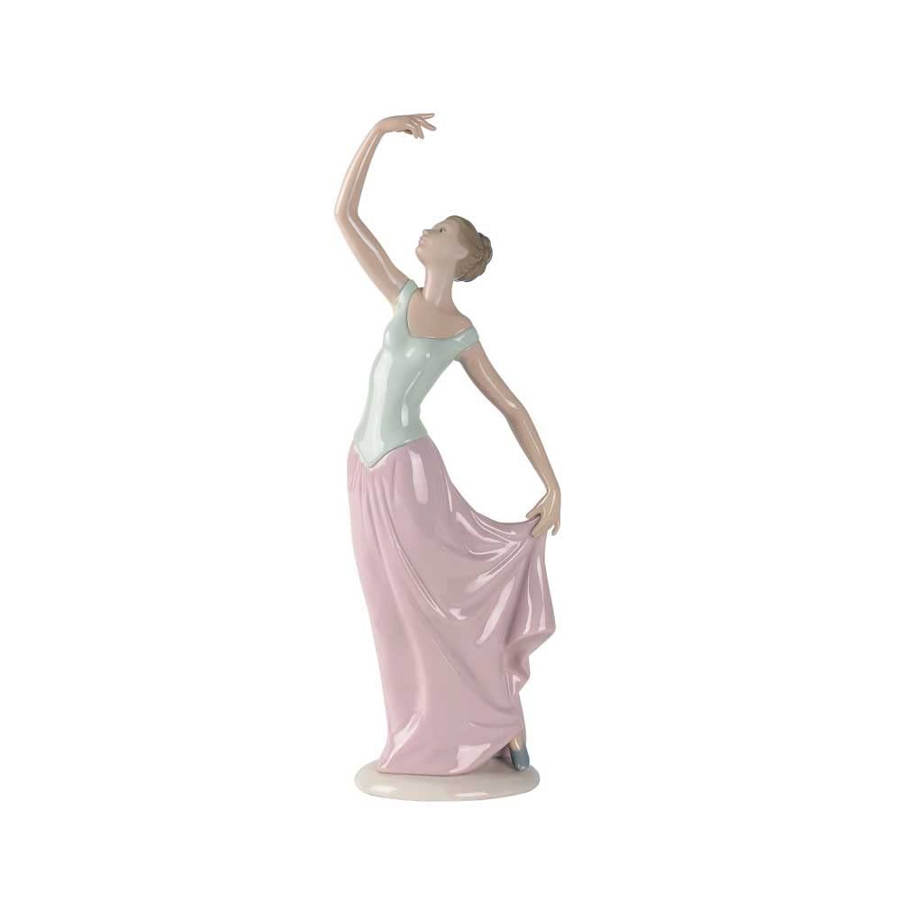 Nao by Lladro Collectible Porcelain Figurine: THE DANCE IS OVER - 14" tall - Elegant Ballerina