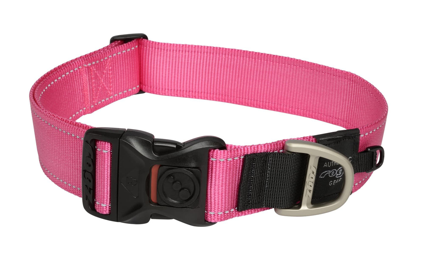 Rogz Utility Large 3/4-Inch Reflective Fanbelt Dog Collar