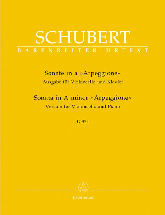 Schubert: Arpeggione Sonata, D 821 (arr. for cello)
