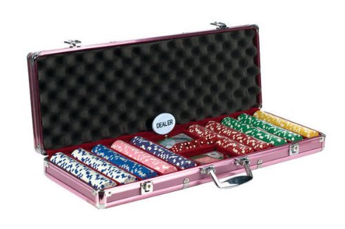 Ladies Rose Dice Chip Poker Set (500 Piece)