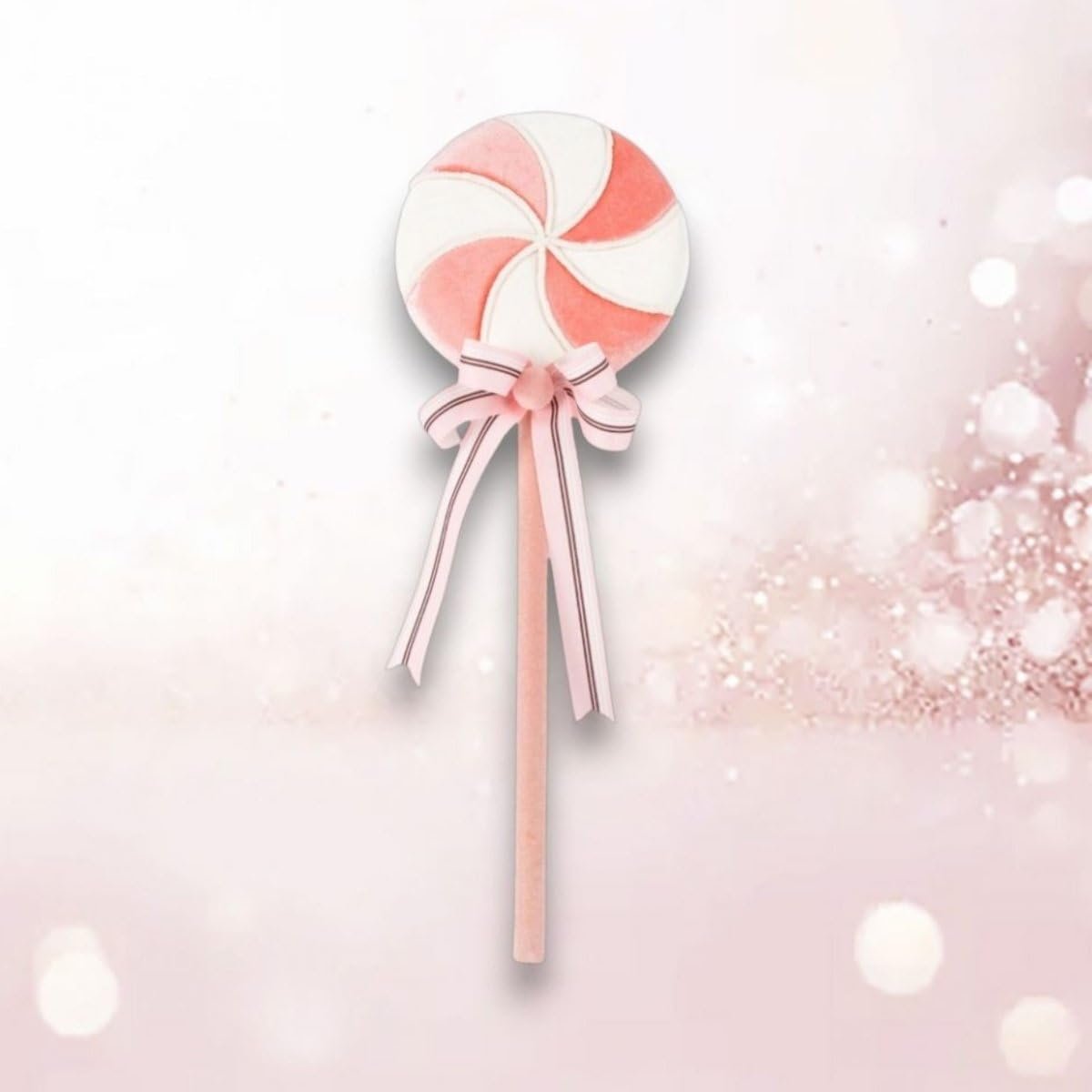 Swirling Pink & White Lollipop