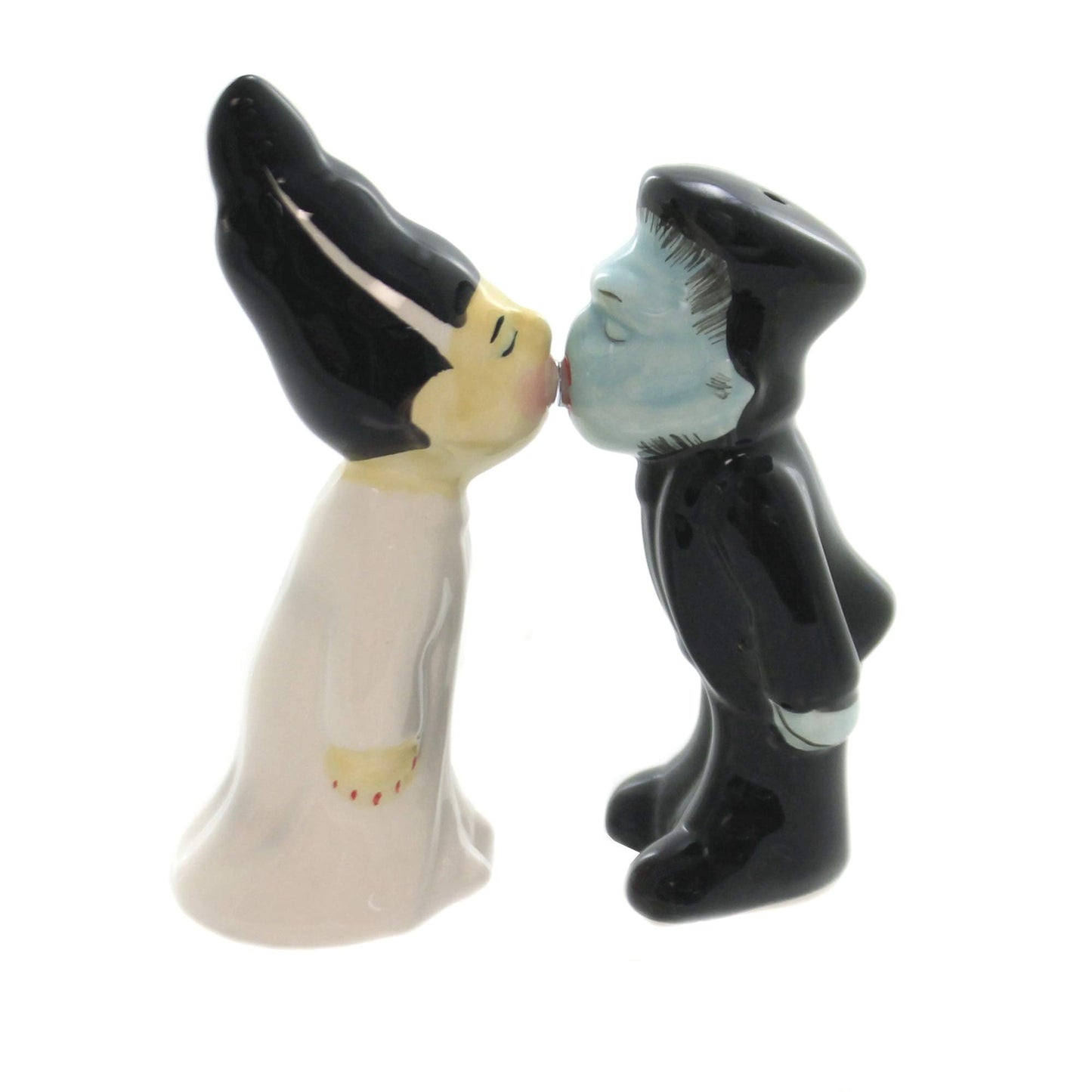 Pacific Giftware Zombies Salt and Pepper Shakers Set Adorable Magnetic Ceramic Halloween Kitchen Decor for Horror Lovers 3" Tall