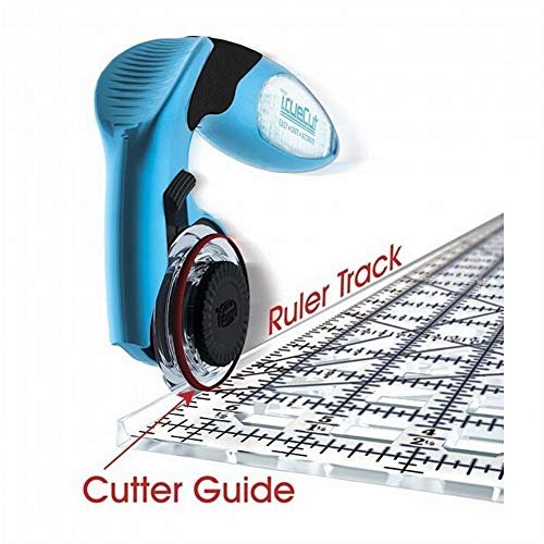 TrueCut, Ruler, for Precise Straight Cuts, Features Built-in Holes