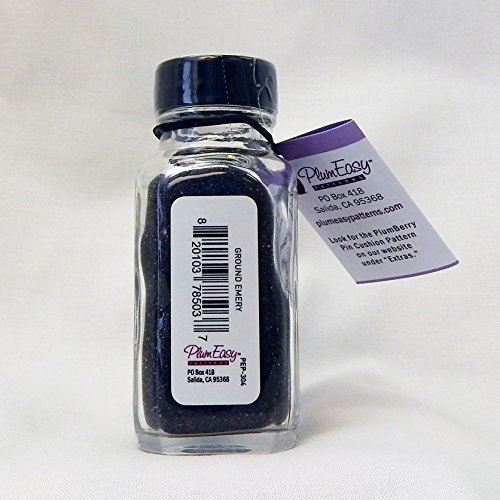 PlumEasy Patterns Ground Emery Sand for Tiny Pin Cushions, 4 oz