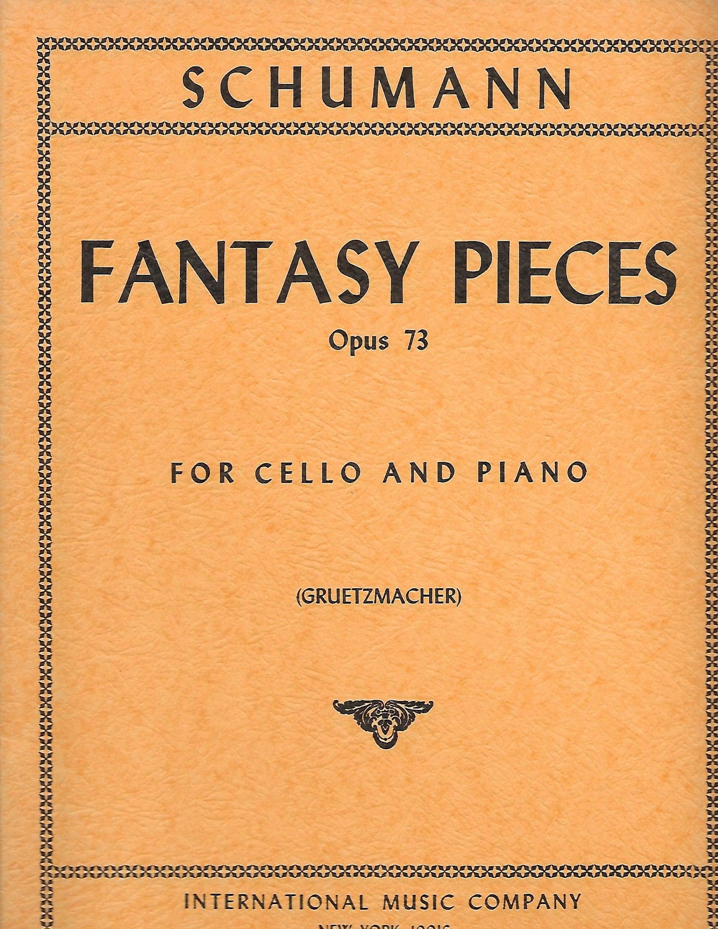 Schumann - Fantasy Pieces Opus 73 For Cello and Piano (No. 741)