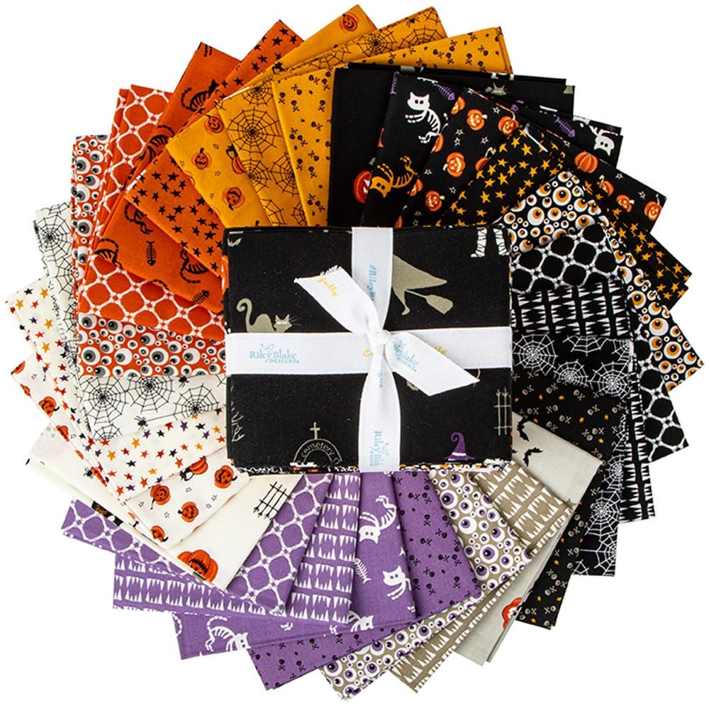 Sandy Gervais Beggar's Night 27 Fat Quarters Riley Blake Designs FQ-14500-27, Assorted