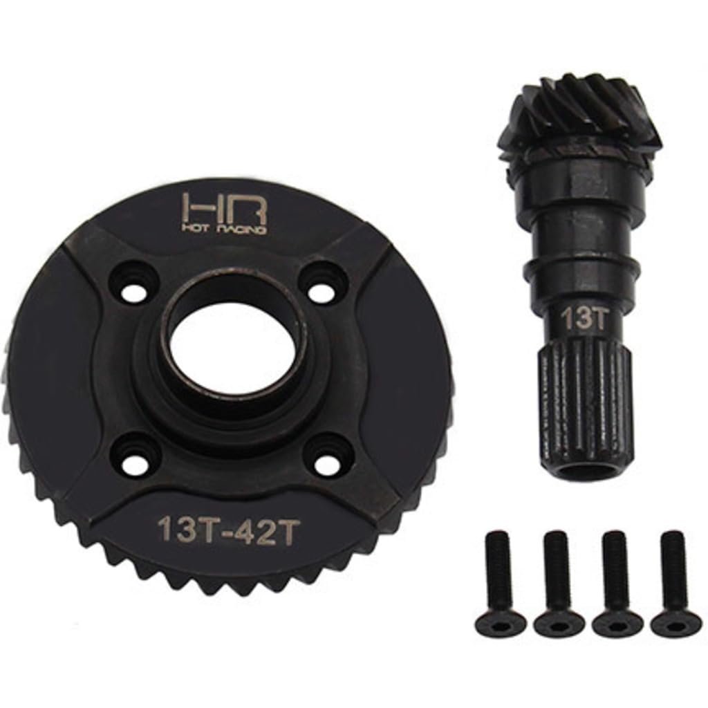Hot Racing SXMX9423TF 42t/13t Steel Helical Diff Ring/Pinion Front Gear TRA X Maxx