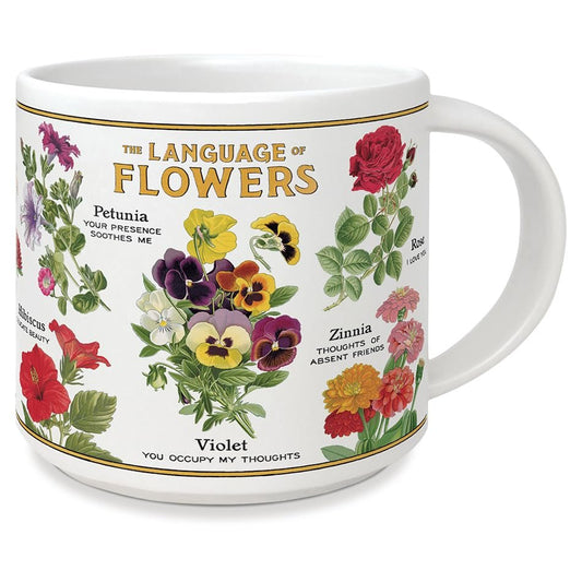 Cavallini & Co. Vintage Mug- The Language of Flowers