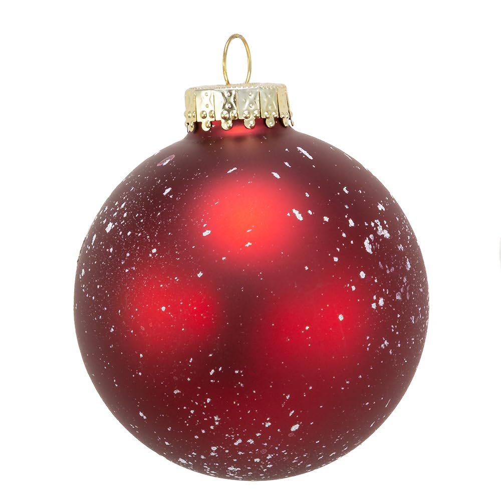 Kurt Adler GG0839 Ornament, red, 6 Count,Christmas