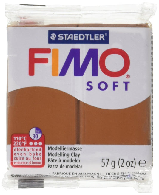 STAEDTLER Fimo Soft Polymer Clay 2 Ounces-8020-7 Caramel
