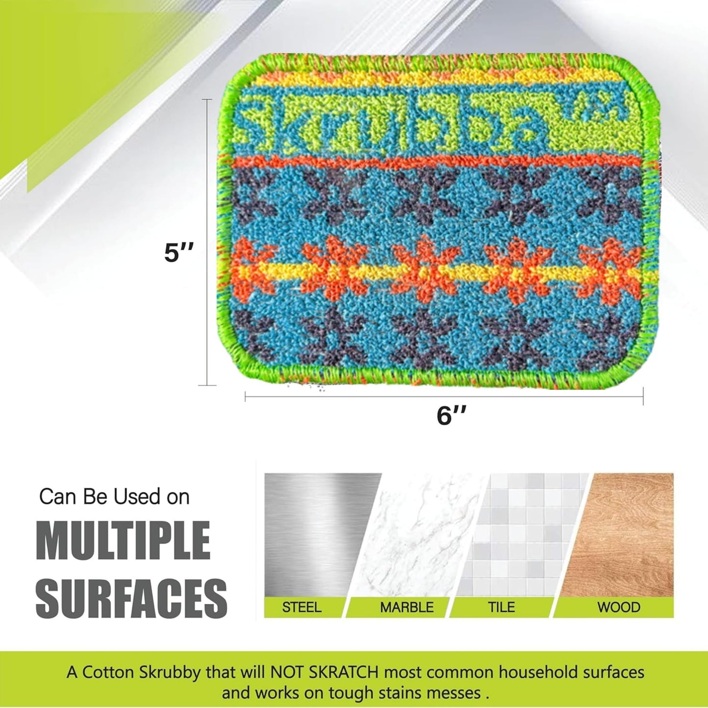 Wet-it Skrubba New European Scrubby Non-Scratching Scouring Pad