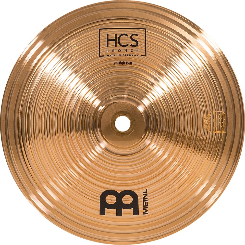 Meinl Cymbals 8” Bell, High Pitch – HCS Traditional Finish Bronze for Drum Set, Made in Germany, 2-Year Warranty, (HCSB8BH)