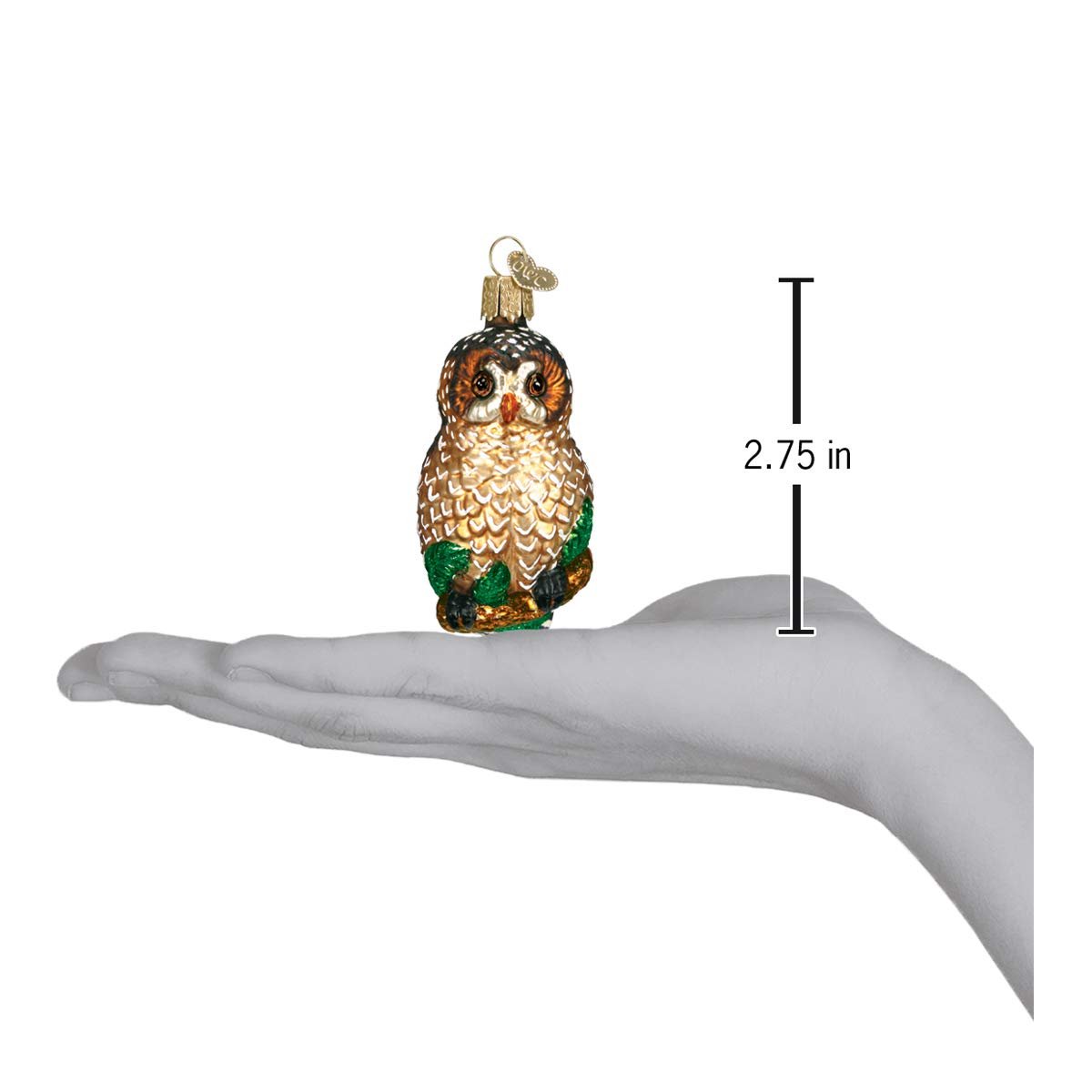 Old World Christmas Ornaments: Owls Glass Blown Ornaments for Christmas Tree