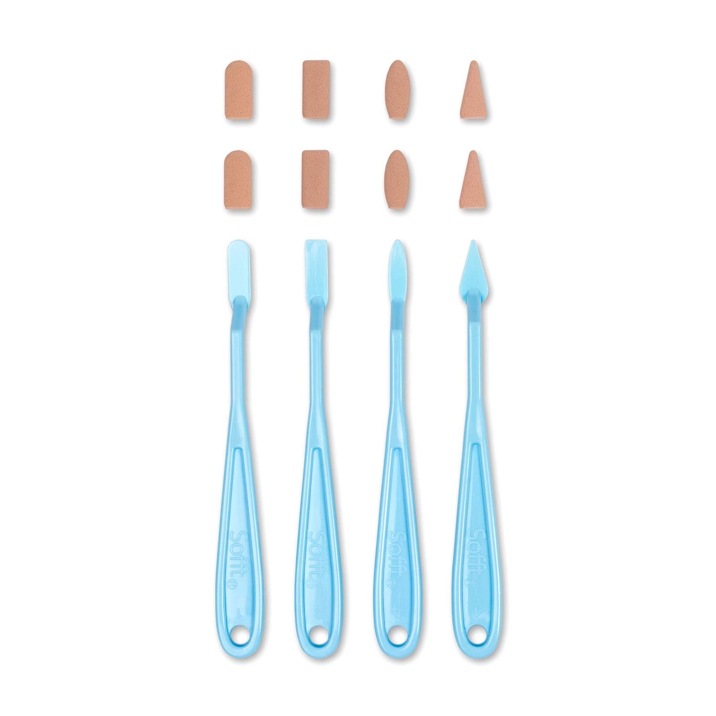 Sofft Artist Tools by GOLDEN, Knives and Covers - Mixed, Pack of 12, Professional Artist Pastels