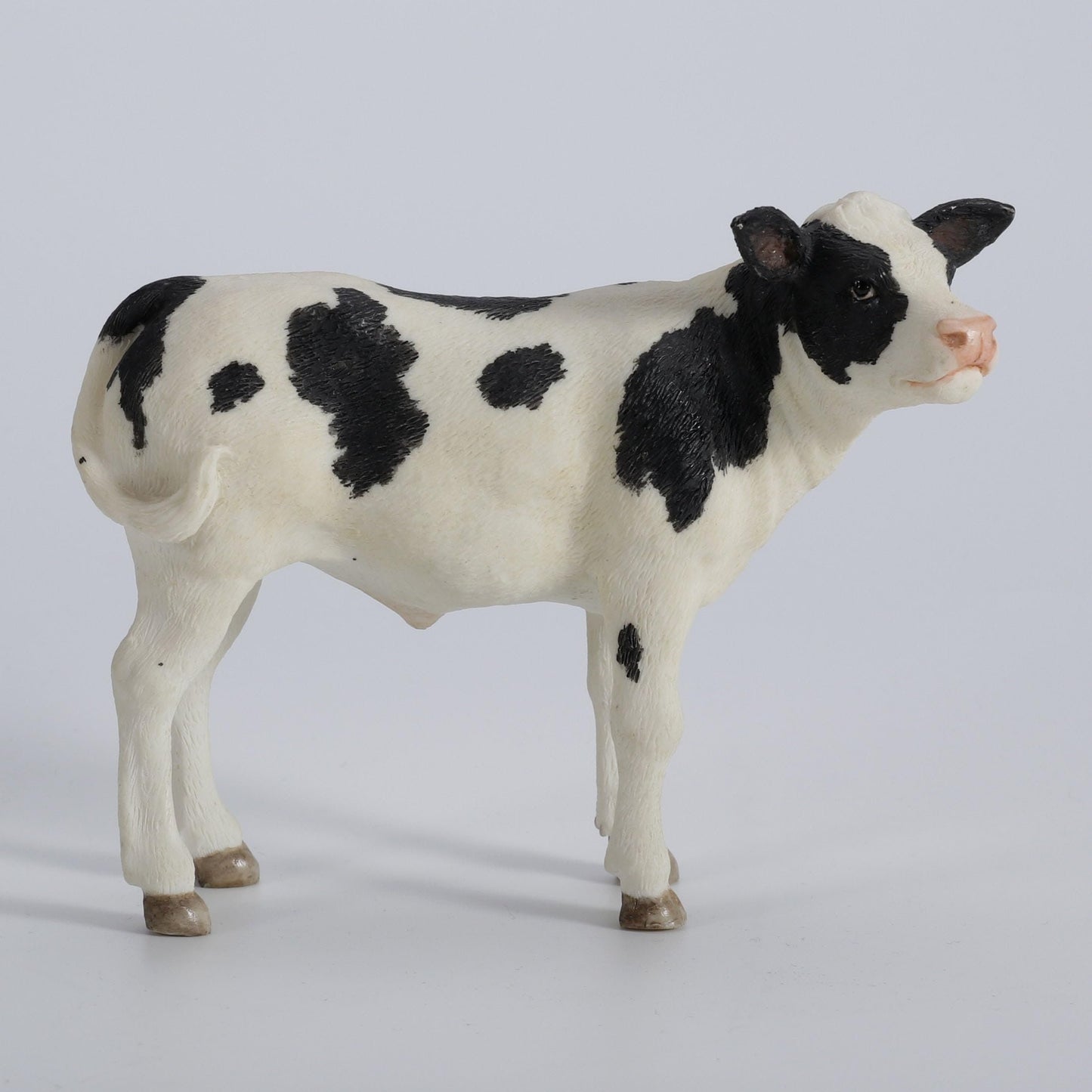 Unicorn Studios 4 Inch Tall Holstein Calf Cow Cute Farm Animal Resin Figurine Collectible