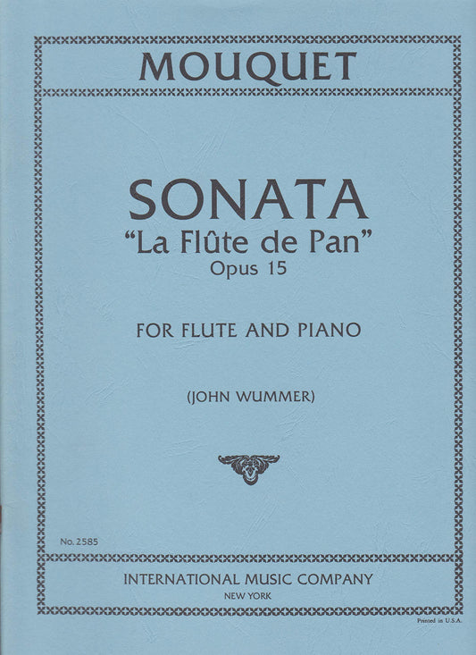 Mouquet: Sonata "La Flute de Pan" Opus 15 - Flute and Piano