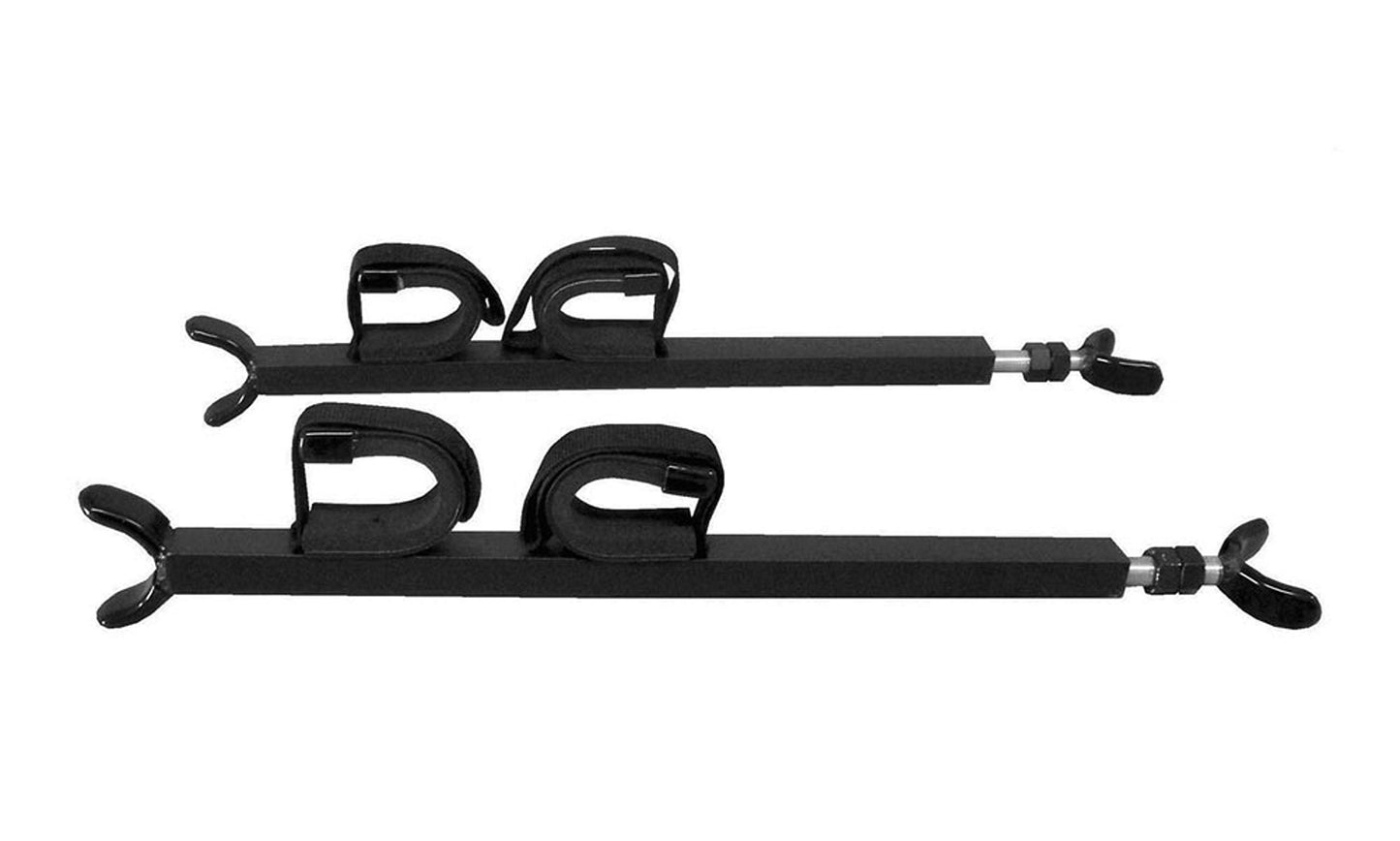 Great Day Quick-Draw Overhead Gun Rack - for UTVs with Different Roll Bar Depth/Width or Jeep Wrangler - Black Powder-Coated Finish - 2 Gun Model