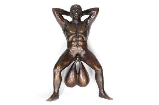 Brass Balls Door Knocker, Doorballs are a Funny Gag Gift for White Elephant Party, Mens Birthday Gift, or Hilarious House Warming Gift.