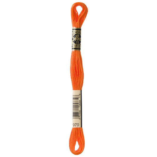 DMC 6-Strand Embroidery Cotton Floss, Light Pumpkin