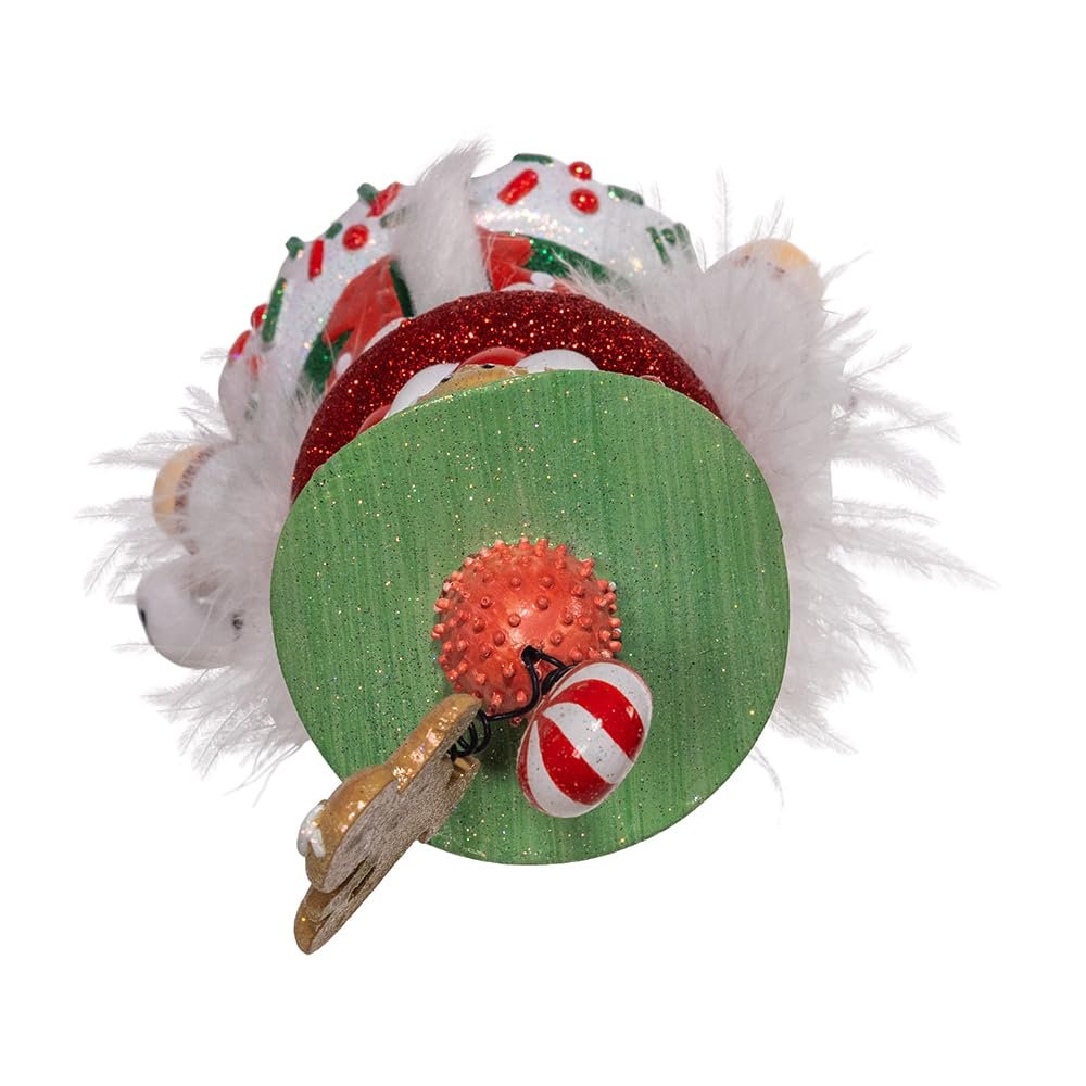 Kurt Adler 11-inch Hollywood Nutcrackers™ Sprinkles & Gingerbread Shelf Sitter Nutcracker, Green