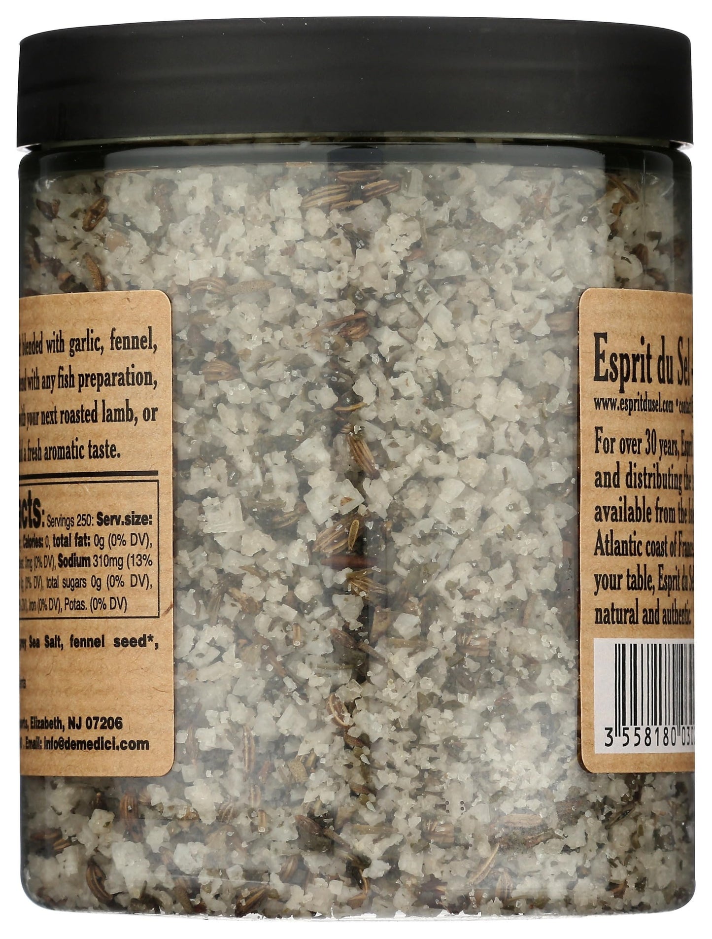 ESPRIT DU SEL Fennel, Garlic & Parsley Salt Blend, 8.8 OZ