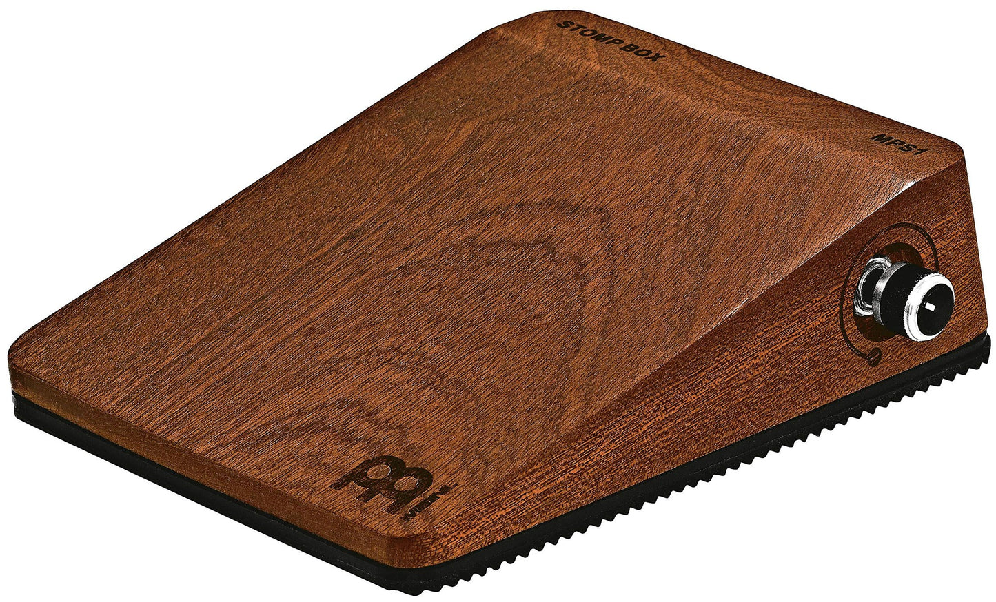 Meinl Percussion Analog Stomp Box for Multi-Instrumentalists with Passive Piezo Pickup — Create Rhythmic Patterns — Features Mahogany Body and Quarter-inch Input/Output Jacks, Brown (MPS1)