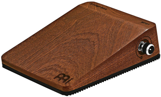 Meinl Percussion Analog Stomp Box for Multi-Instrumentalists with Passive Piezo Pickup — Create Rhythmic Patterns — Features Mahogany Body and Quarter-inch Input/Output Jacks, Brown (MPS1)