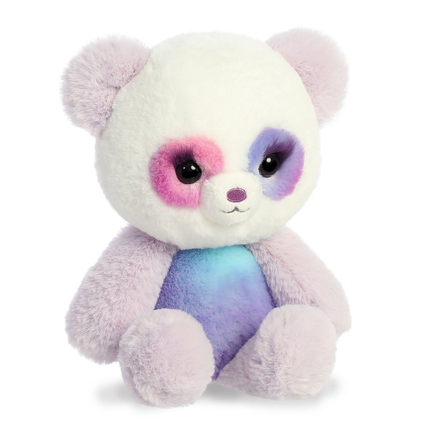 Aurora® Colorful Sweet Pop™ Grape Swirl Panda Stuffed Animal - Eye-Catching Designs - Imaginative Play - Purple 7.5 Inches