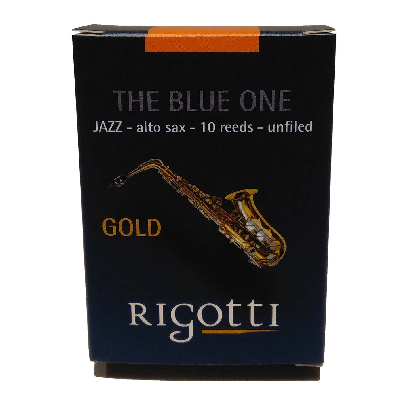 Rigotti RG.JSA Gold Jazz Alto Saxophone Reeds - 2 Medium (10-pack)