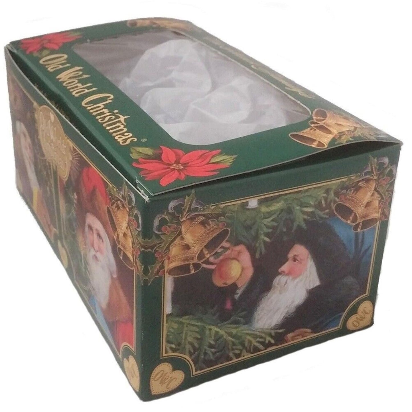 Old World Christmas Norwegian Santa Glass Hanging Ornament