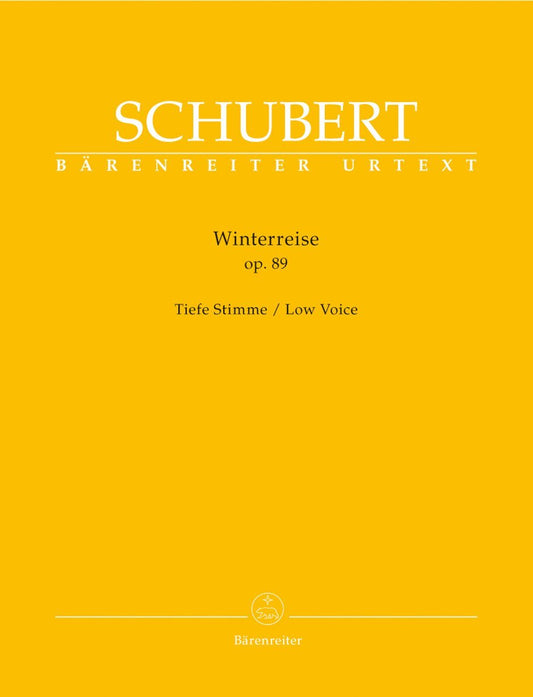 Winterreise op. 89: Tiefe Stimme. Vorwort von Walther Dürr über Entstehungsgeschichte und Quellenlage. Auf Grundlage der praktischen Gesamtausgabe sämtlicher Schuber-Lieder, Band 3