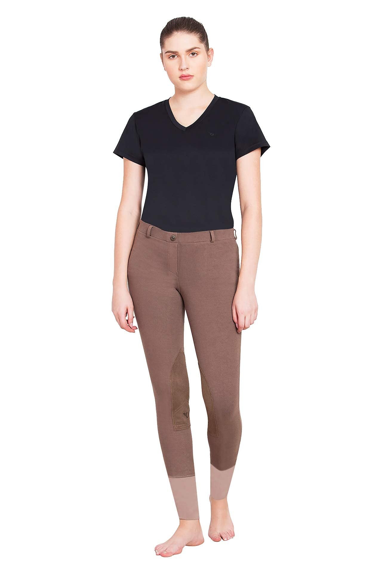 TuffRider Ladies Starter LowRise Pull-On Knee Patch Breeches