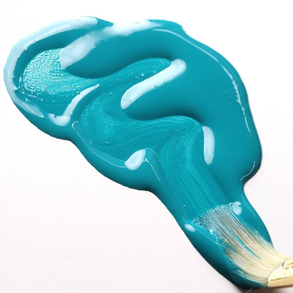 High Flow Acrylics by GOLDEN, Cobalt Turquoise, 4 fl. oz. Bottle, Professional Acrylic Paint, Semi-Transparent