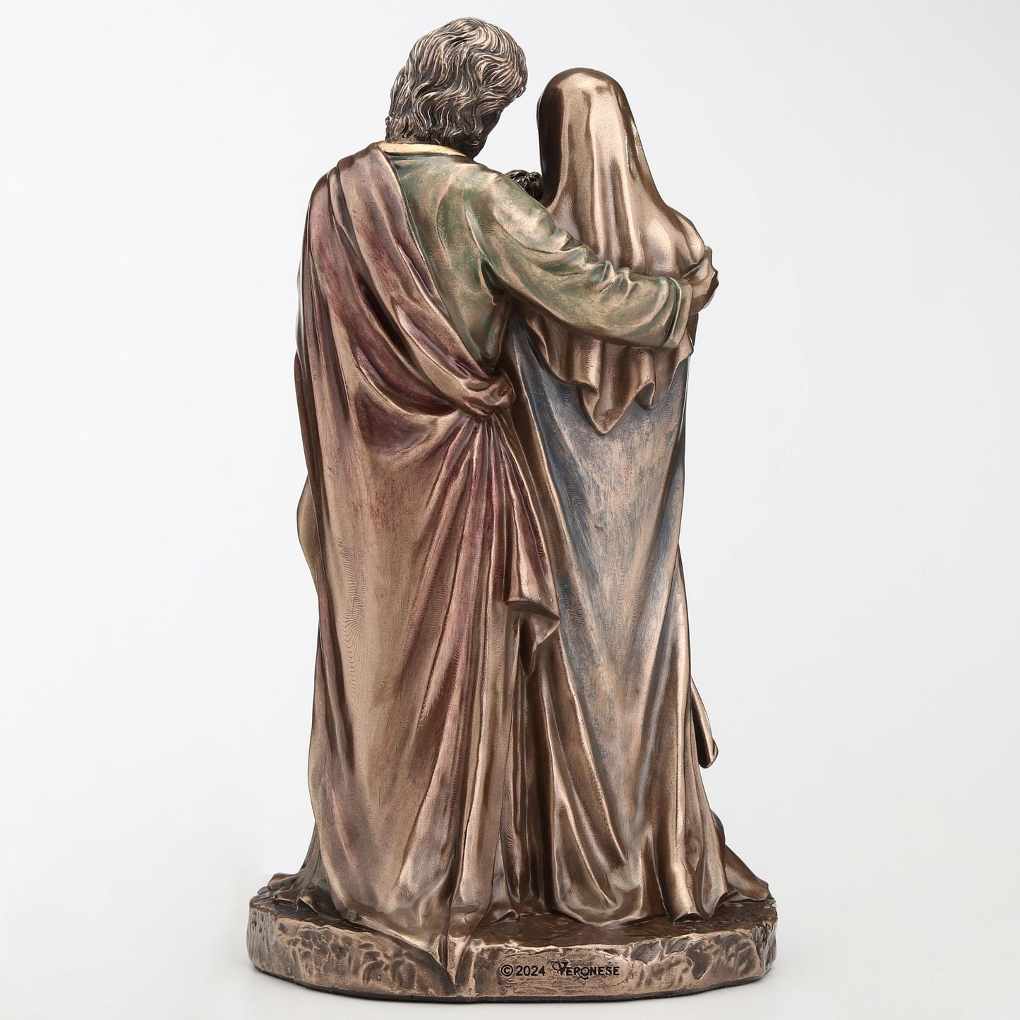 Veronese Design 6 1/8 Inch Holy Family Cold Cast Resin Bronze Finish Religious Gift Sculpture