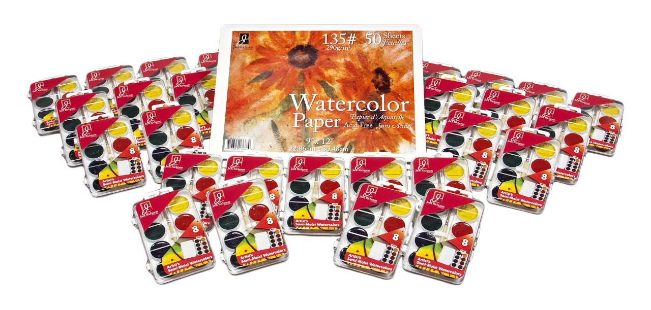 Jack Richeson 27 Set Watercolor Class Pack
