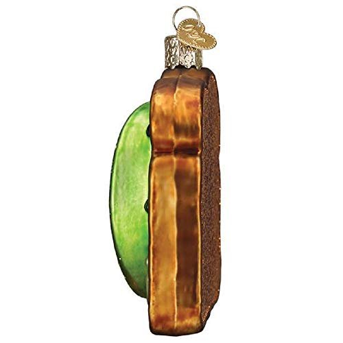 Old World Christmas Avocado Toast Blown Glass 2020 Unique Christmas Ornaments for Christmas Tree Decorations