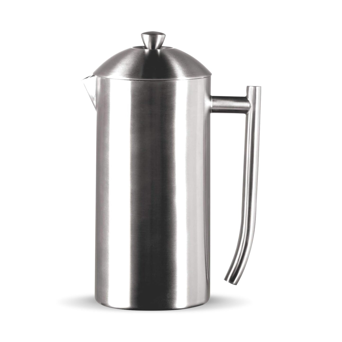 Frieling USA Double Wall Stainless Steel French Press Coffee Maker with Zero Sediment Dual Screen
