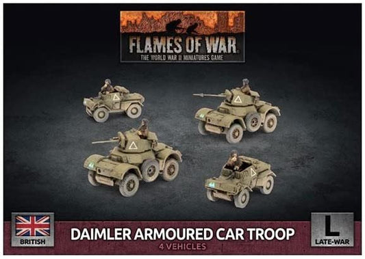 Flames of War: British Daimler Armoured Car Troop (Late-War)