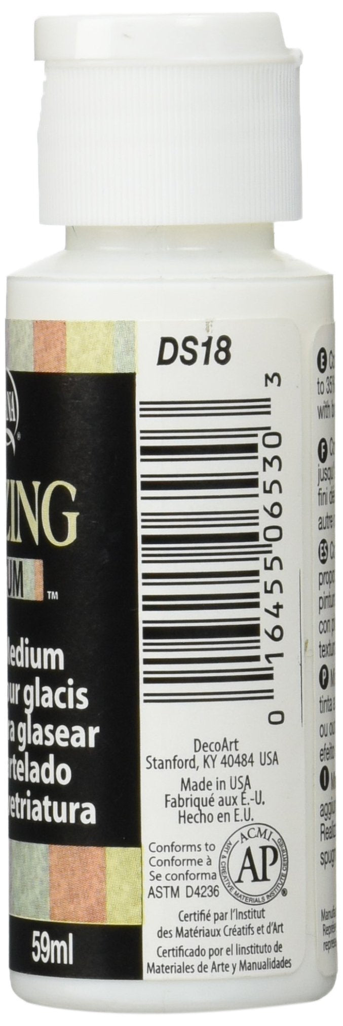 DecoArt Americana Mediums Glazing Paint, 2-Ounce, 2 Fl Oz (Pack of 1)