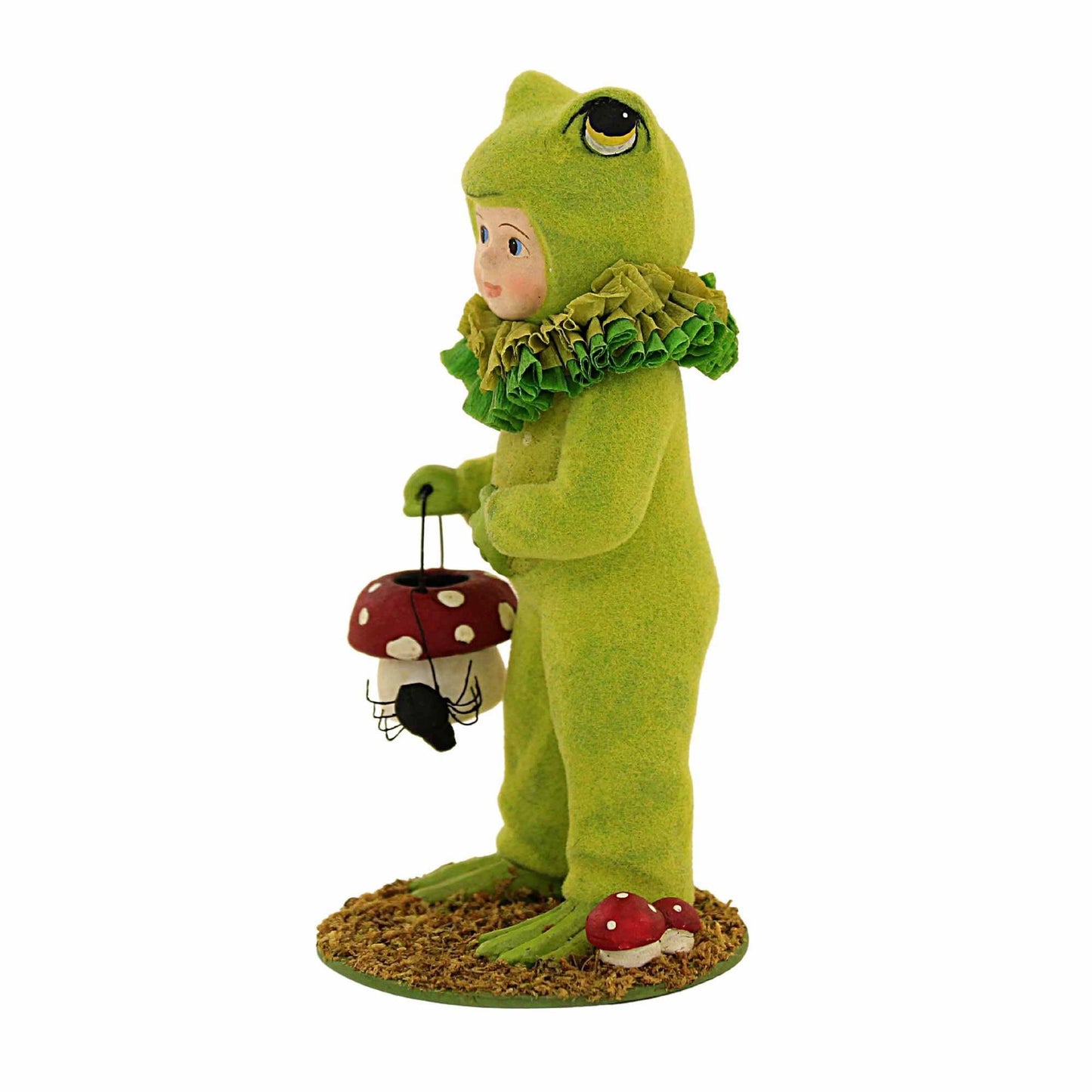 Bethany Lowe Dressed Up Ollie Frog Figurine