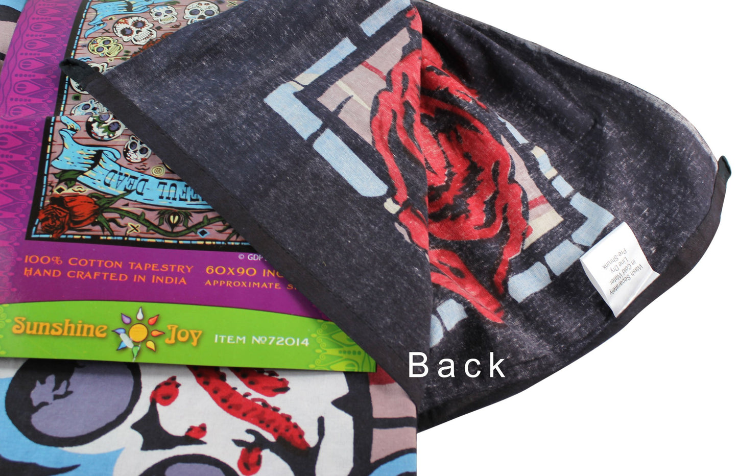 Sunshine Joy 3D Grateful Dead Mexicali Skulls Tapestry