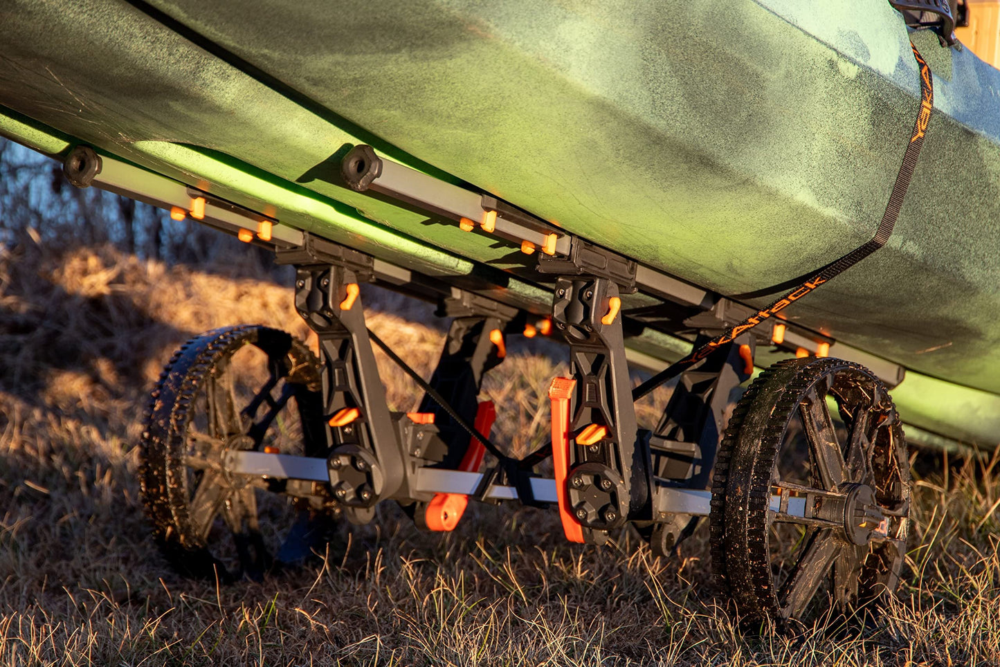 YakAttack Kayak Carts with Adjustable Frame & Wheel Options | All-Terrain, Sand & Solid Tire Variations | Durable Folding Transport System for Kayaks & Canoes | Made in USA