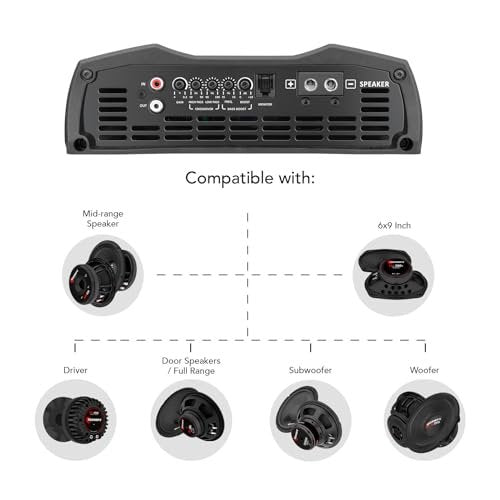 Taramps Smart 3 Amplifier 1 to 2 Ohms 3000 Watts RMS, Multi Impedance, 1 Channel, High Performance, Class D, Monoblock, Great for Subwoofers, Smart 3k