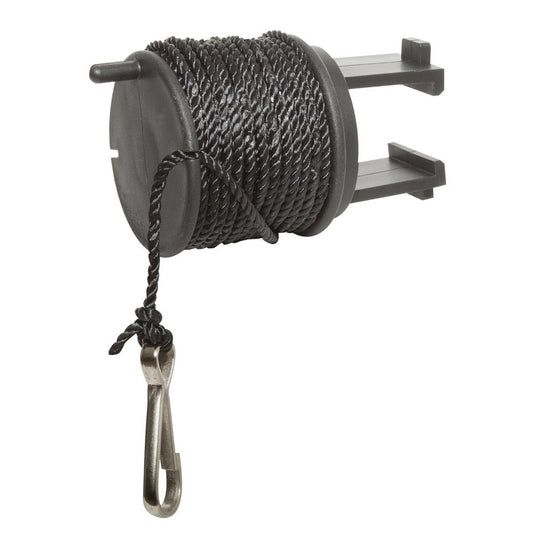 High Point Products Gear Lift Cord for Tree Stand, 25 Feet of Nylon Cord Clamps onto Tree Stand, Fits Square 1-Inch Tubing, Clamps On for Easy Assembly, Hauls Hunting and Archery Gear, Gun and Bow Easily into Tree Stand